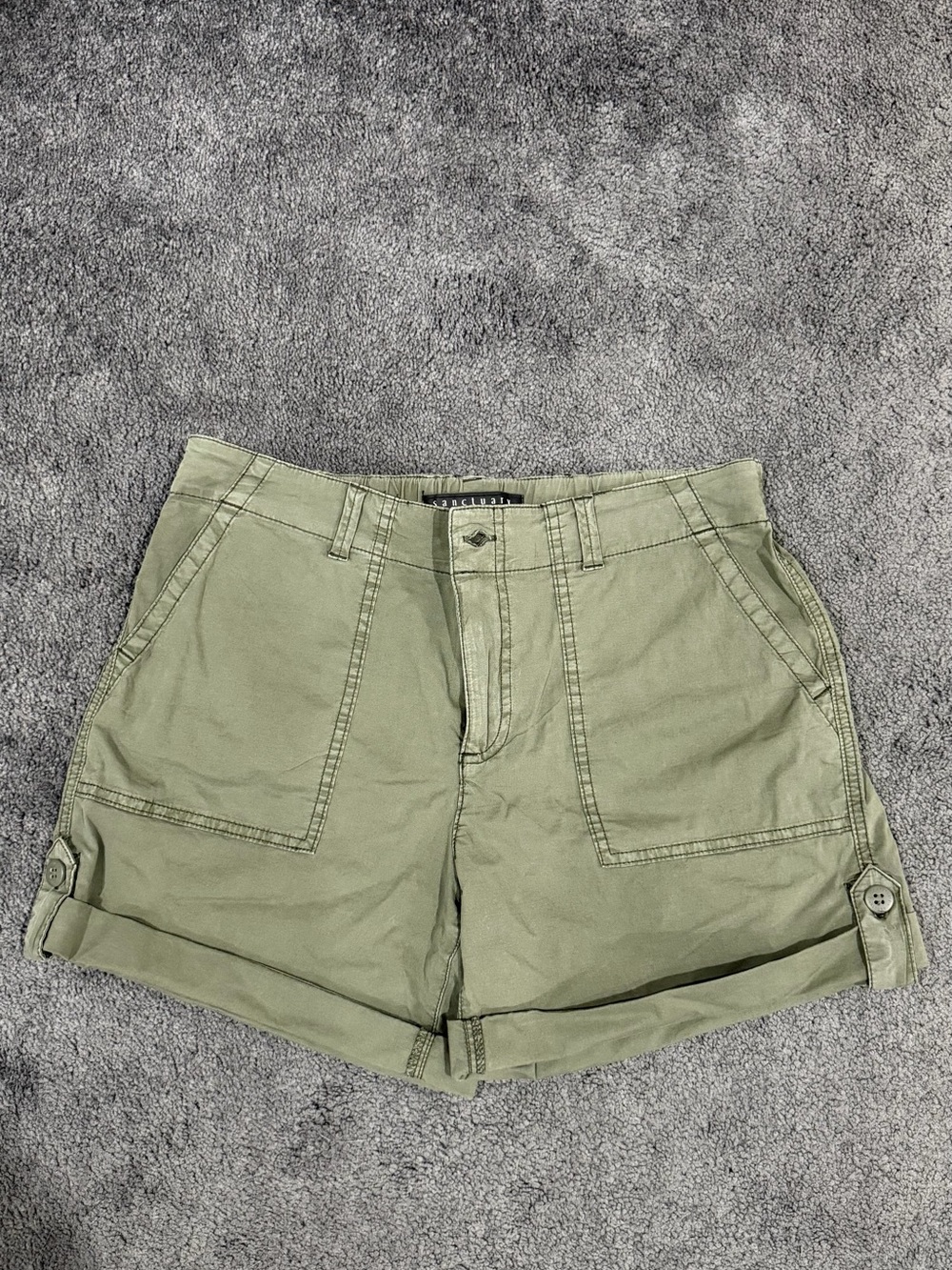 Casual Olive Women’s Utility Shorts